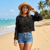 Fine Girl Crochet Flower Top