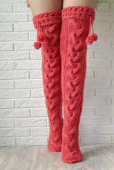 Cozy Knit Leg Warmers - Image #4