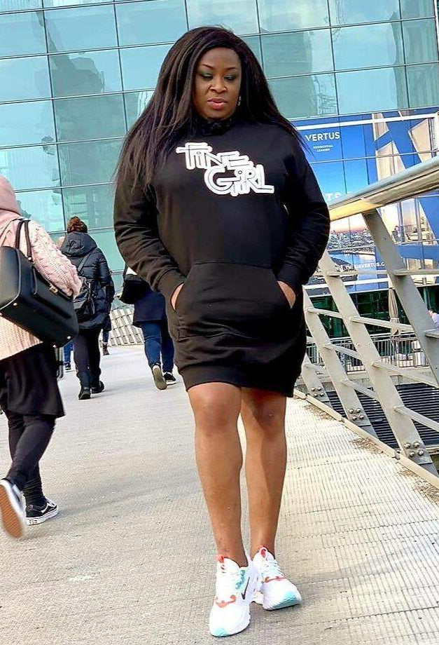 The Fine Girl Hoodie Dress-hoodies,pull over hoodie