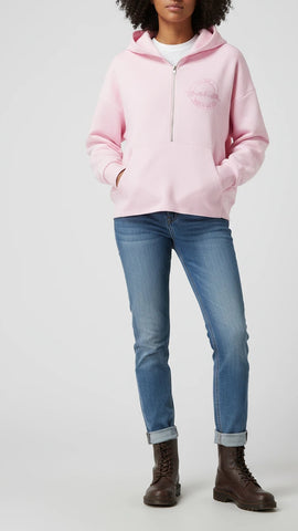 The Fine Girl Half-Zip Hoodie