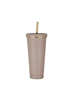 750ml/25oz Stainless Steel Travel Mug with Straw and Lid and straw cleaner - Image #9