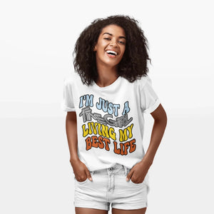 You added <b><u>T-shirt: Living my Best Life in colour</u></b> to your cart.