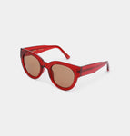 Lily Sunglasses Red Transparent