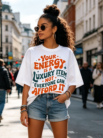 Your Energy Is a Luxury Item™ Graphic T-Shirt