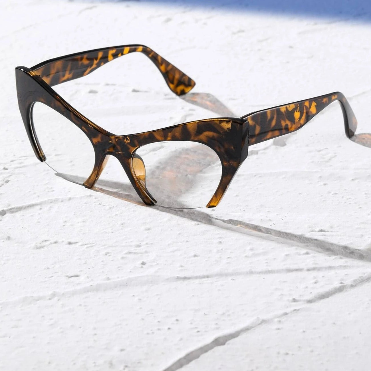 Tort Cateye Fashion Sunglasses - Image #1