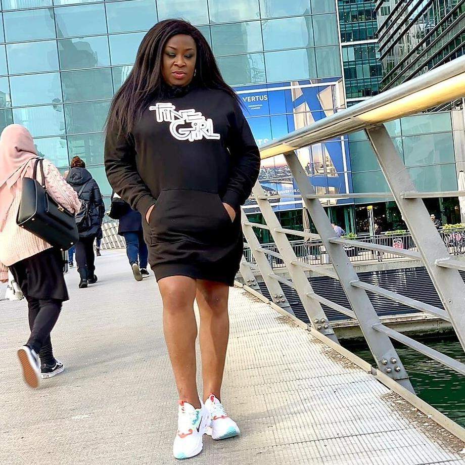 The Fine Girl Hoodie Dress-hoodies,pull over hoodie