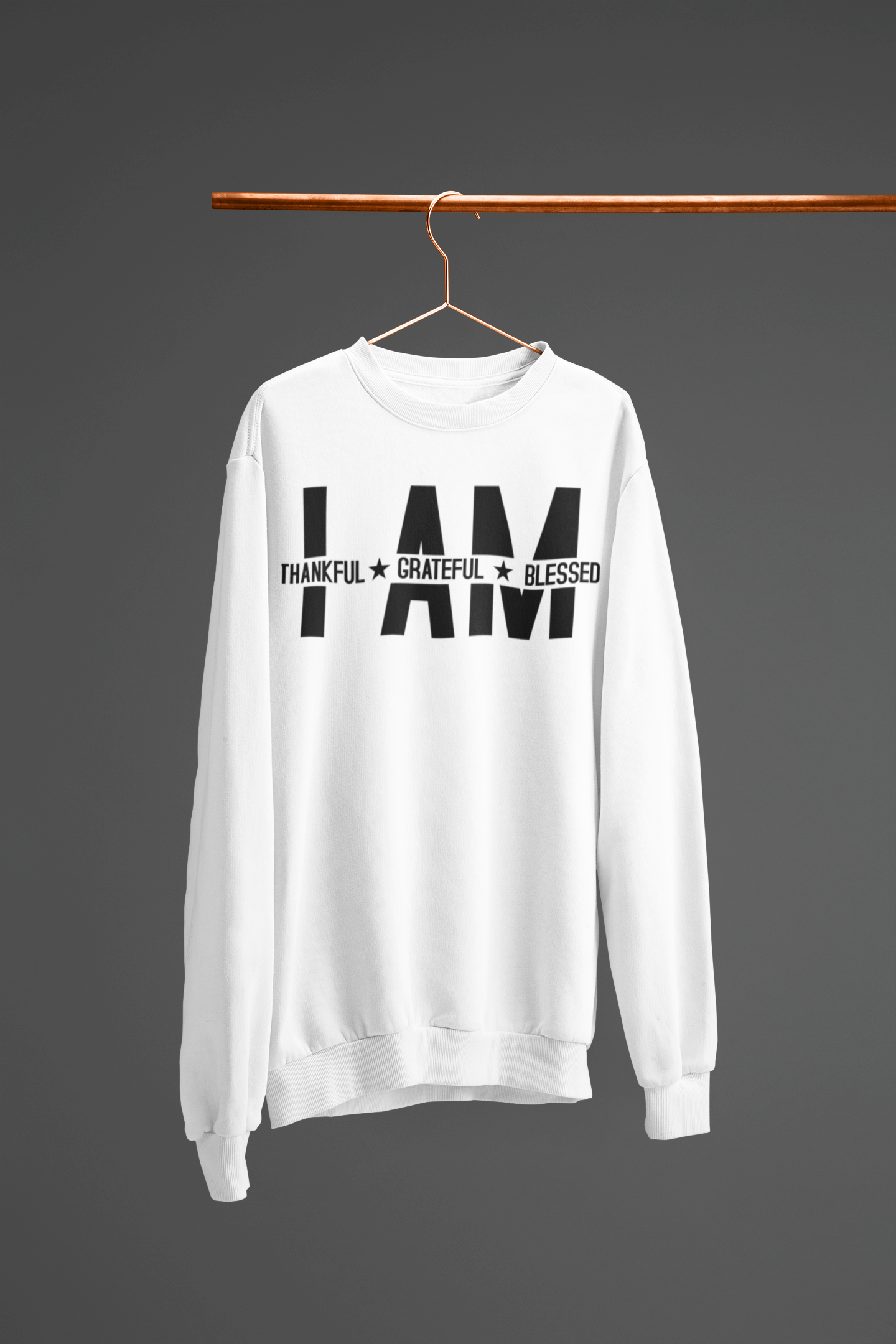 Copy of I AM THANKFUL, GRATEFUL, BLESSED SWEATSHIRT - Image #3