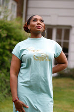 Curvvy Fine Girl Short T-shirt Dress - Image #4