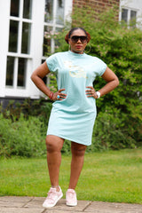 Curvvy Fine Girl Short T-shirt Dress - Image #1