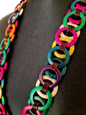 Multicolour Chain Link Necklace