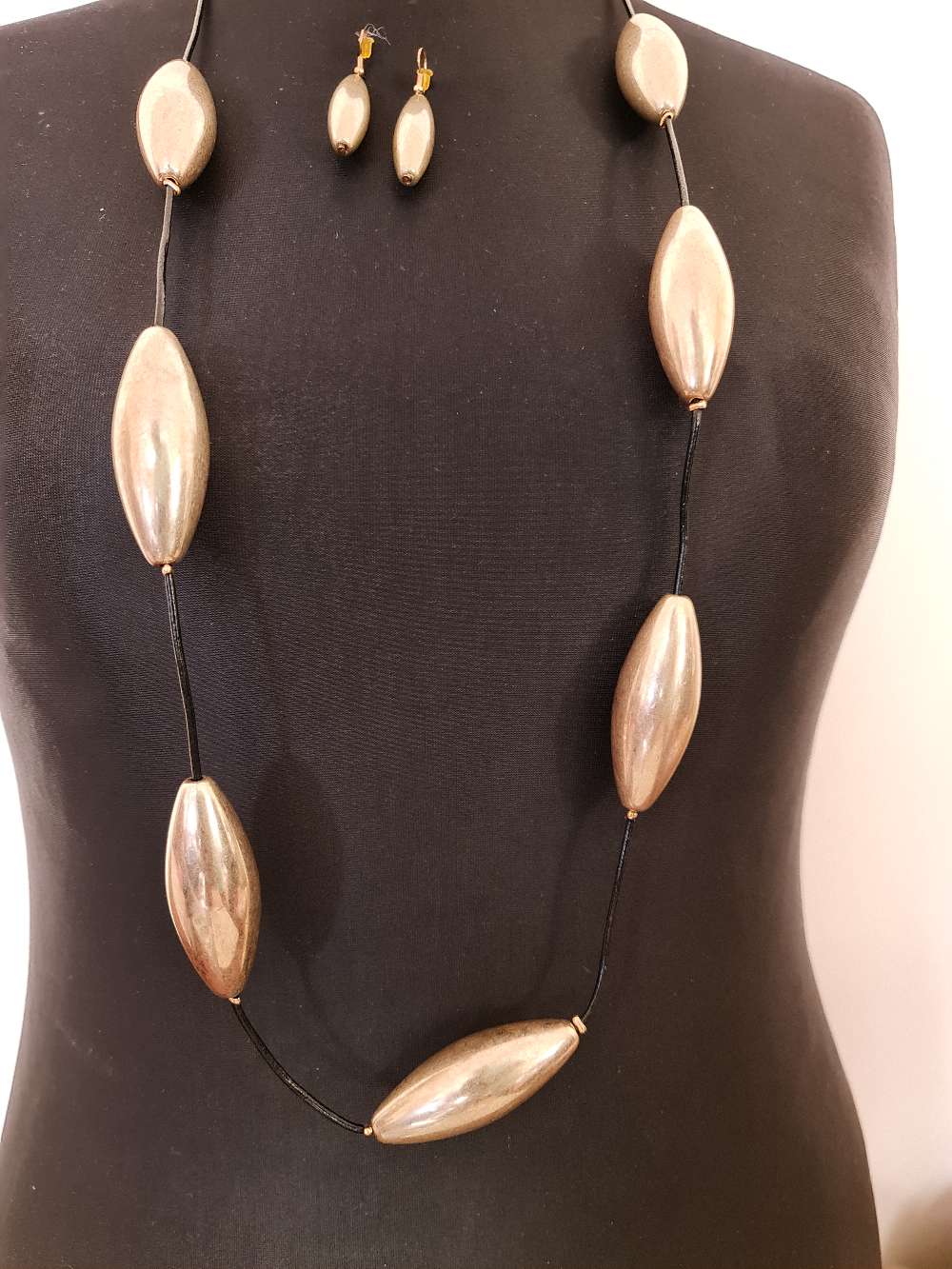 Ashabi Long Necklace and Earrings
