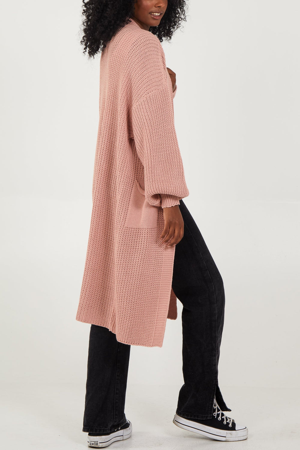 The Knitted Long Cardigan Edge to Edge