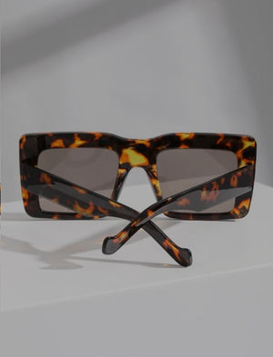 Square Tort Fashion Sunglasses Tinted