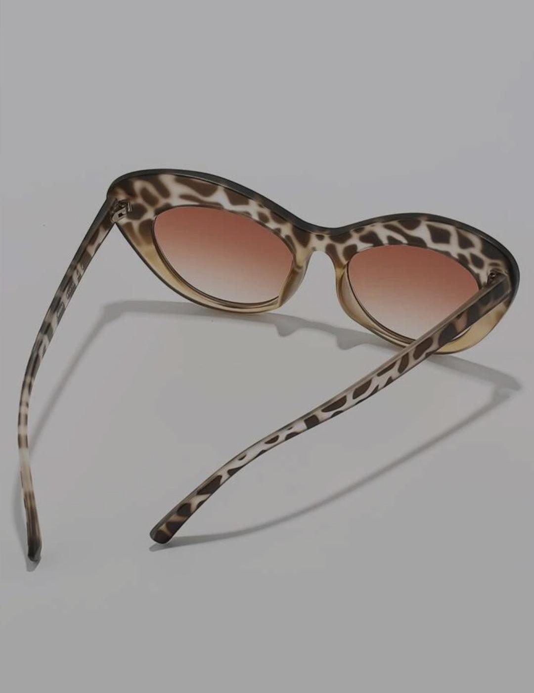 Cateye Print Sunglasses - Image #1