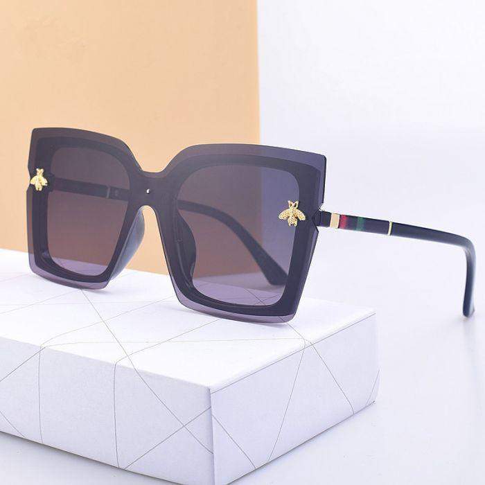Side Colour Block Bee Sunglasses Black-The Fine Girl Boutique-sunglasses